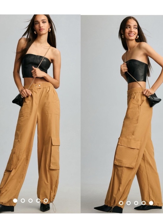 Anthropologie Pants - Anthropologie parachute tan Cargo Pants